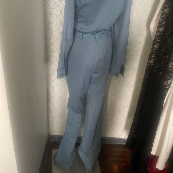 NWT Guess by Marciano Blue Jumpsuit with V-Neck and Belt size 6 - Picture 6 of 10